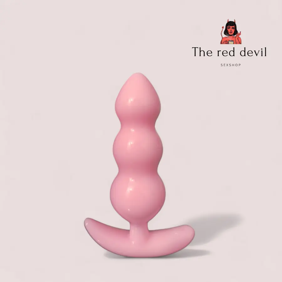 Plug anal rosado silicona talla S
