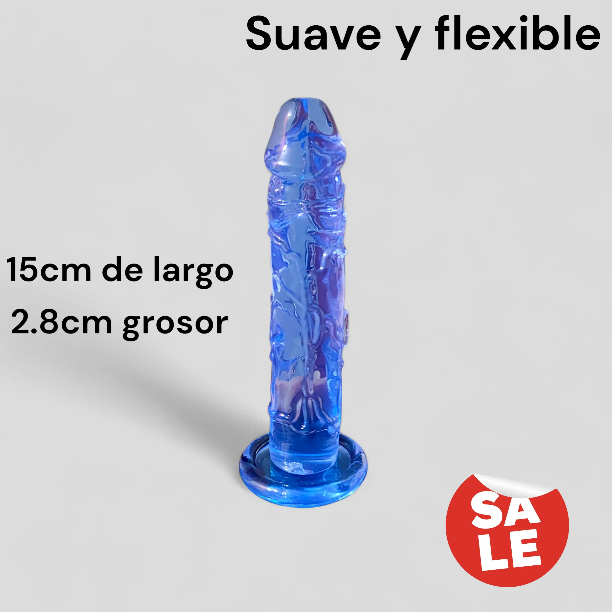 Dildo azul cielo Talla S