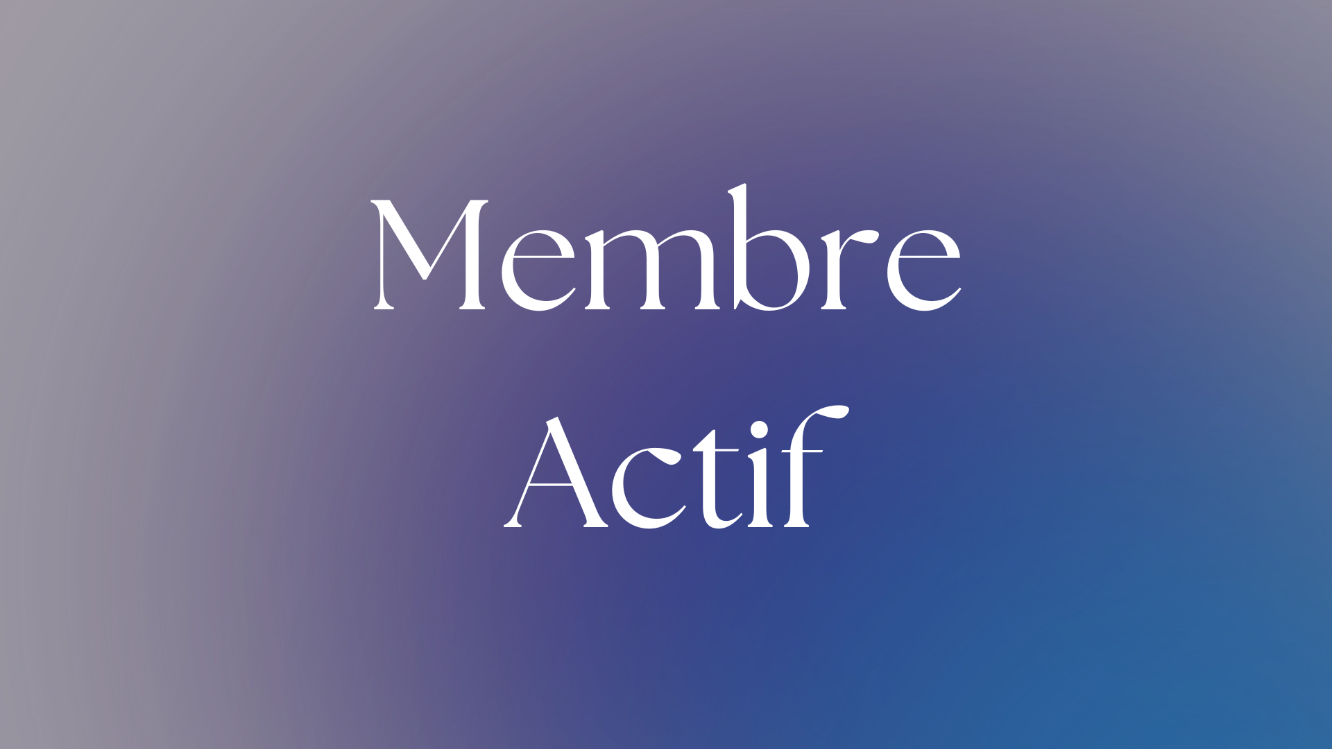 Membre actif