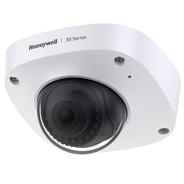 Honeywell HC35W25R3 35 Series 5MP IR Fixed Micro Dome IP Security Camera, 2.8mm Lens, White
