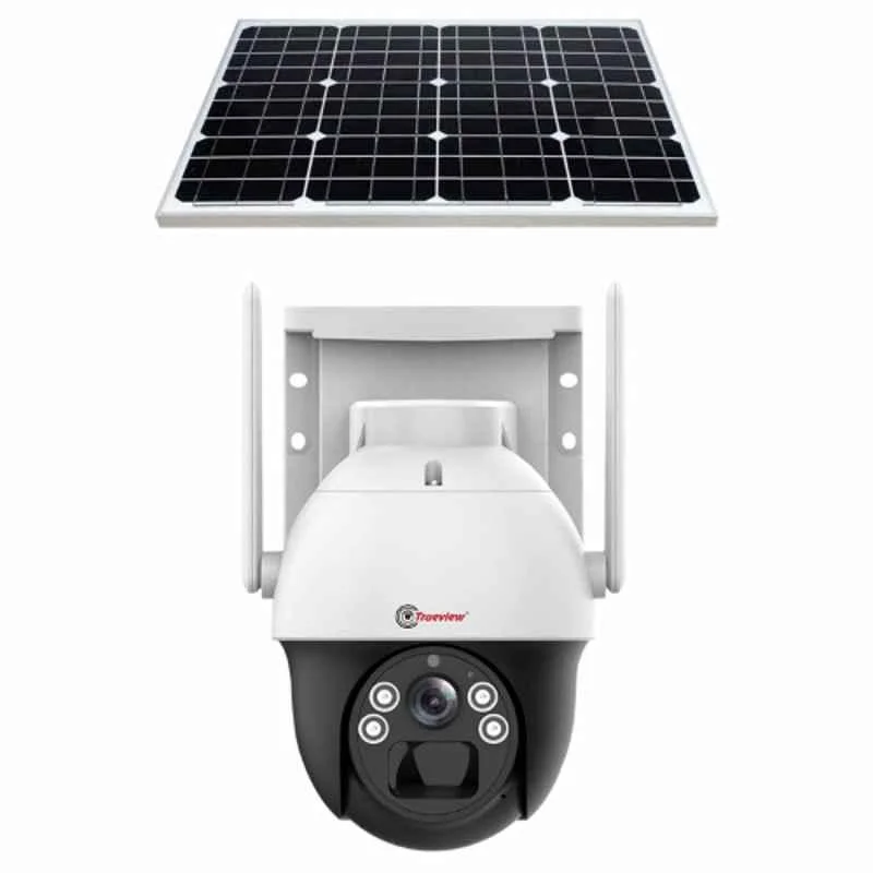 Trueview T18132 4MP 4G Solar Powered Mini Pan & Tilt Wireless Security CCTV Camera with Solar Panel