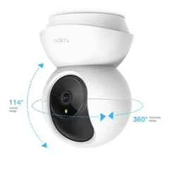 TP-LINK Tapo C200 Wi-Fi Pan/Tilt Smart Security Camera, 360° Rotational Views, Alexa,Google compatible , 1080p, 2-Way Audio, Night Vision, SD Storage, Device Sharing