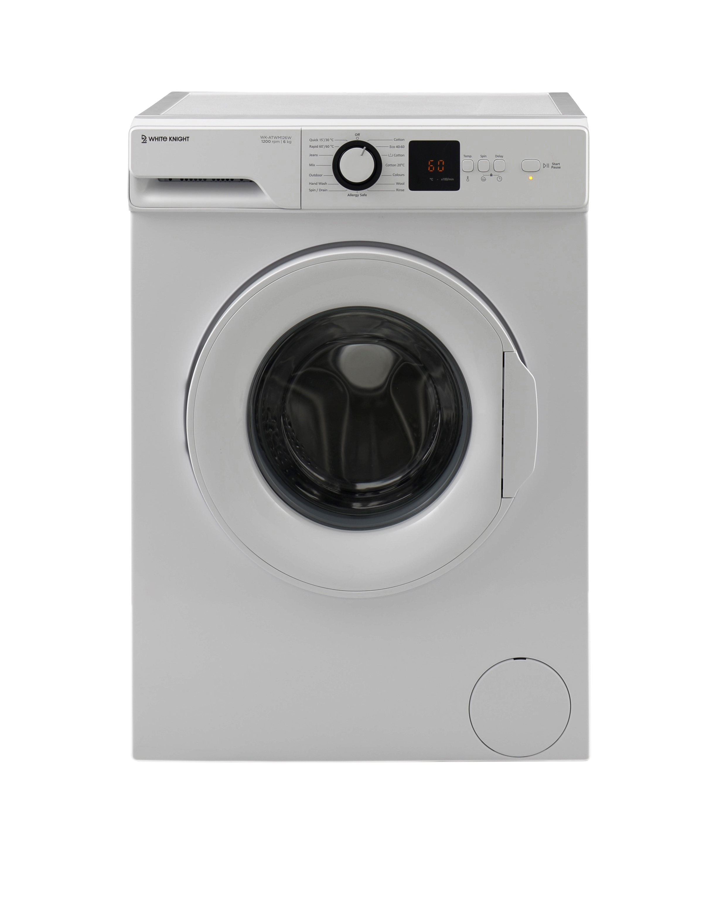 White Knight WK-ATWM126W 6Kg Washing Machine – White