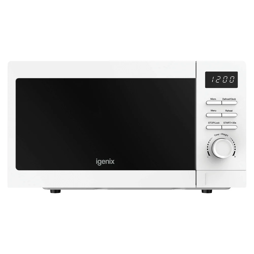 Igenix Digital Microwave, 20 Litre, 5 Power Settings, 800W, White 