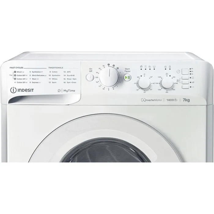 Indesit MyTime IMA 764 MY TIME UK 7kg Washing Machine - White