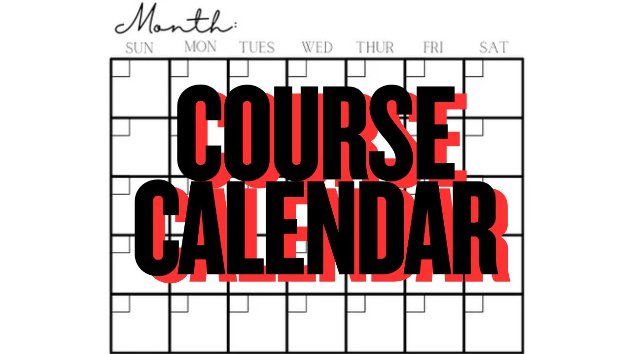 Course Calendar