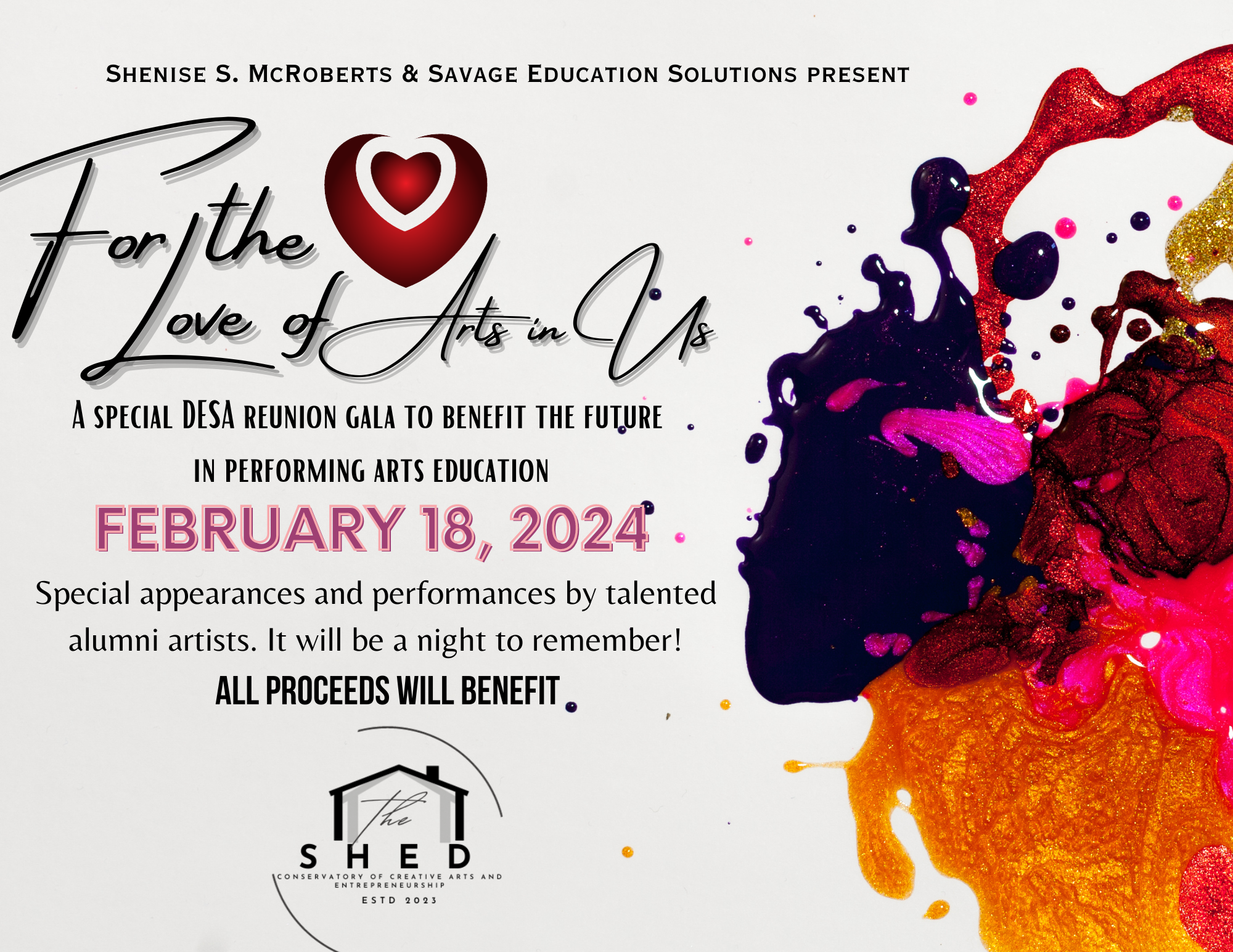 For The Love of Arts In Us Fundraising Gala