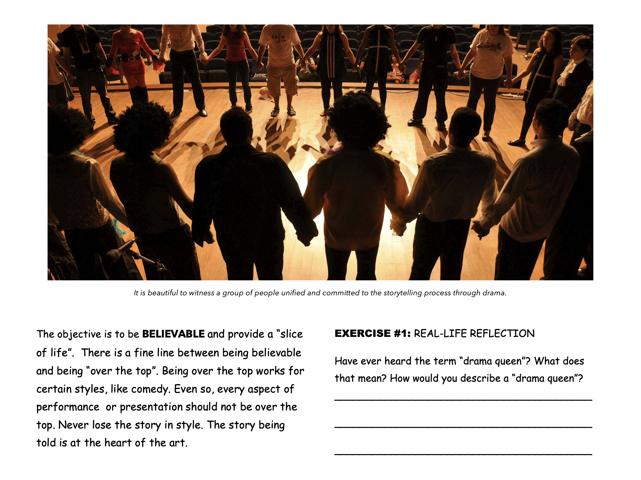 Introductory Drama Course Student Workbook