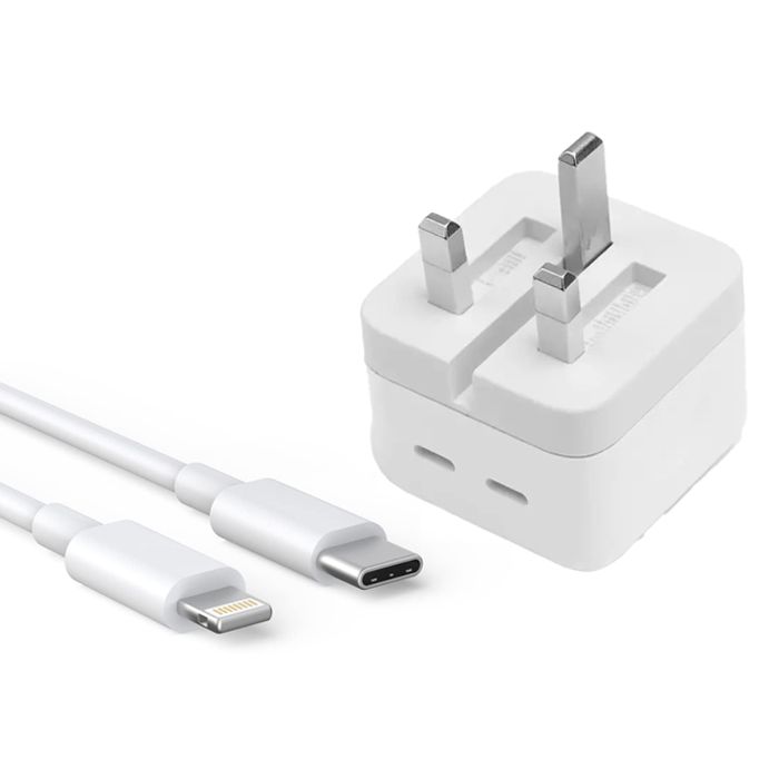 Iphone 25watt + 25 watt Charger (type c - lighting cable)