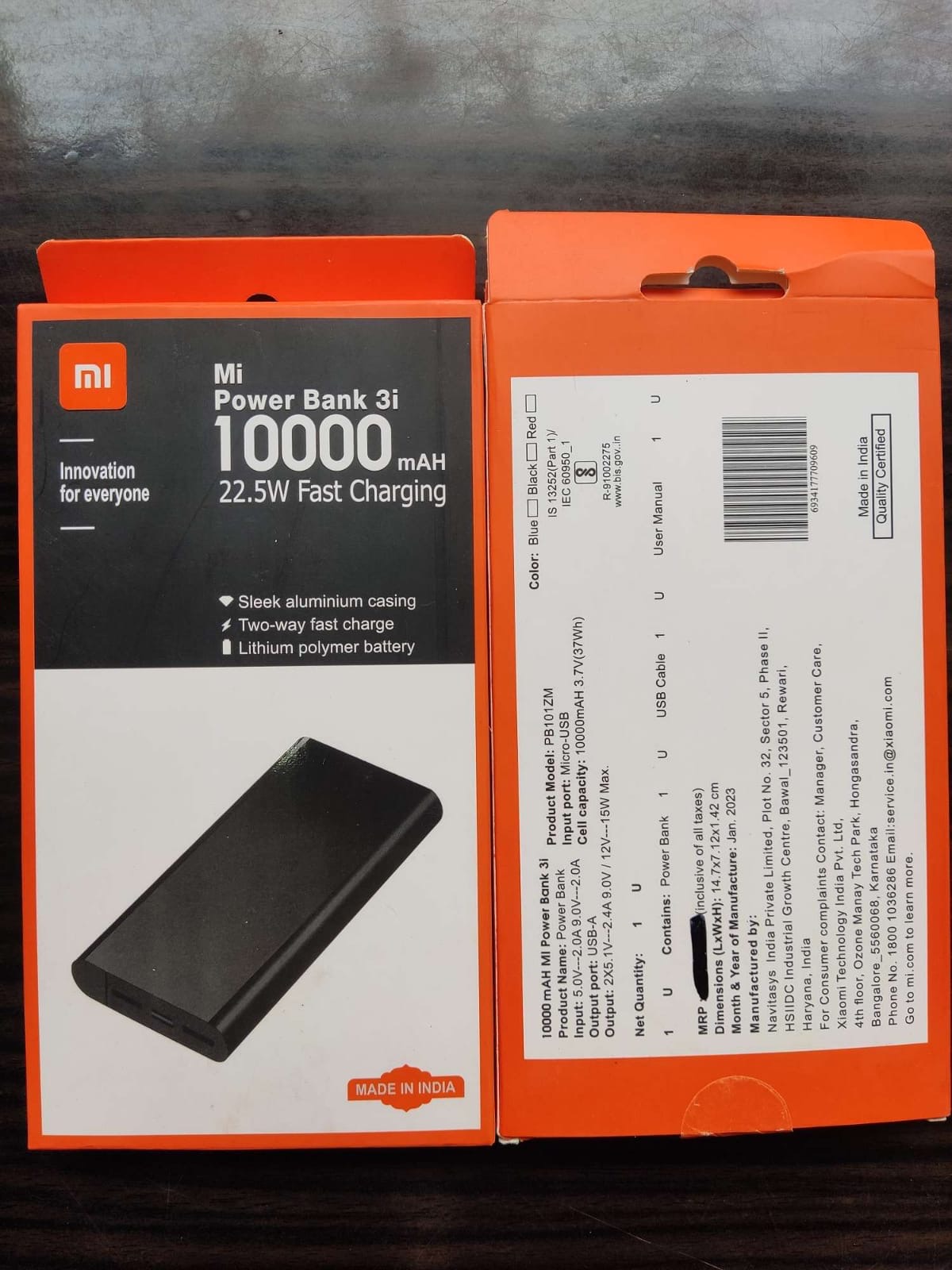 Mi - 10000mAh Powerbank 
