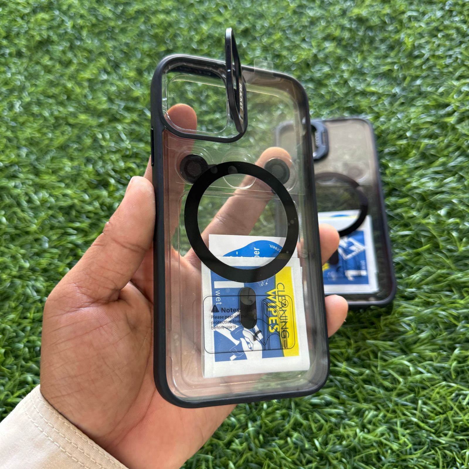 iPhone 14 Pro Max -All Models  Camera Lens Stand Transparency MagSafe Phone Case