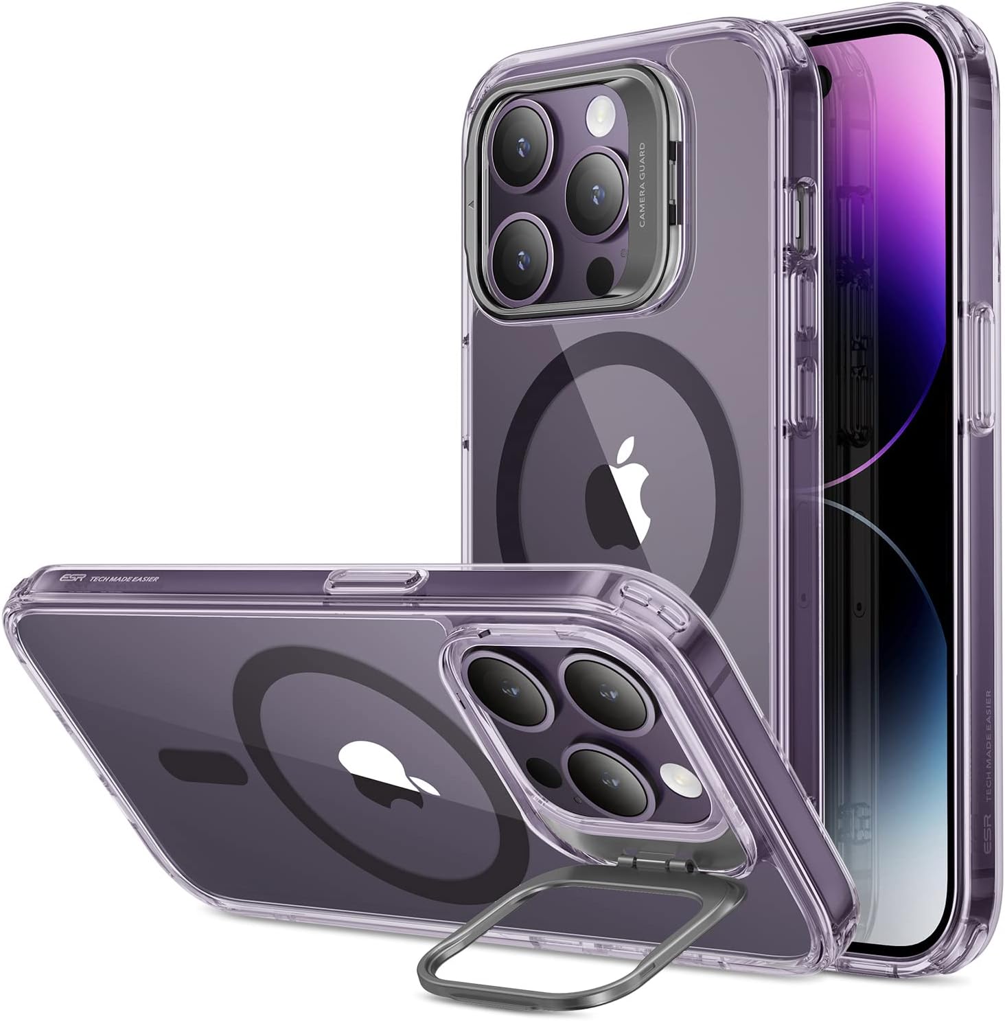 iPhone 14 Pro Max -All Models  Camera Lens Stand Transparency MagSafe Phone Case