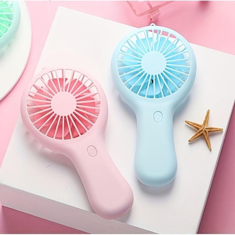  Handheld Mini Fan Portable USB Charging Convenient Small Fans Pocket Hand-held Bes For Travel