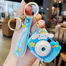 TRUFFLE Play Astronaut Rhodium Plated Keychain - T2300PY | Animal Pattern Unisex Resin Material Key Chain