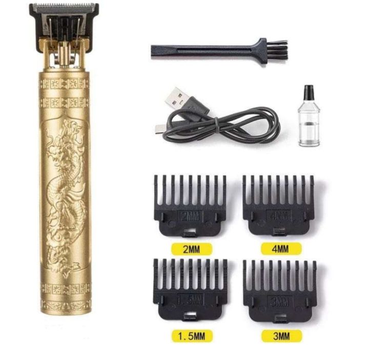 Vintage T9 Rechargeable Electric Hair Trimmer plastic body for men