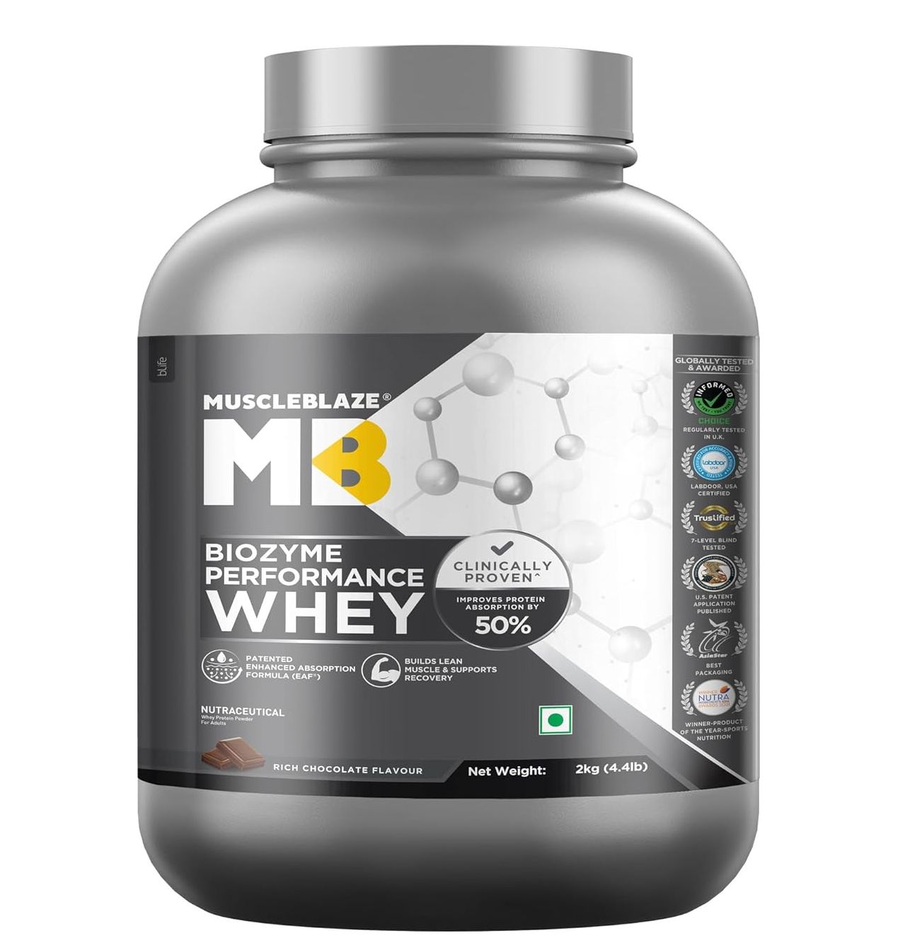 MuscleBlaze Biozyme Performance Whey