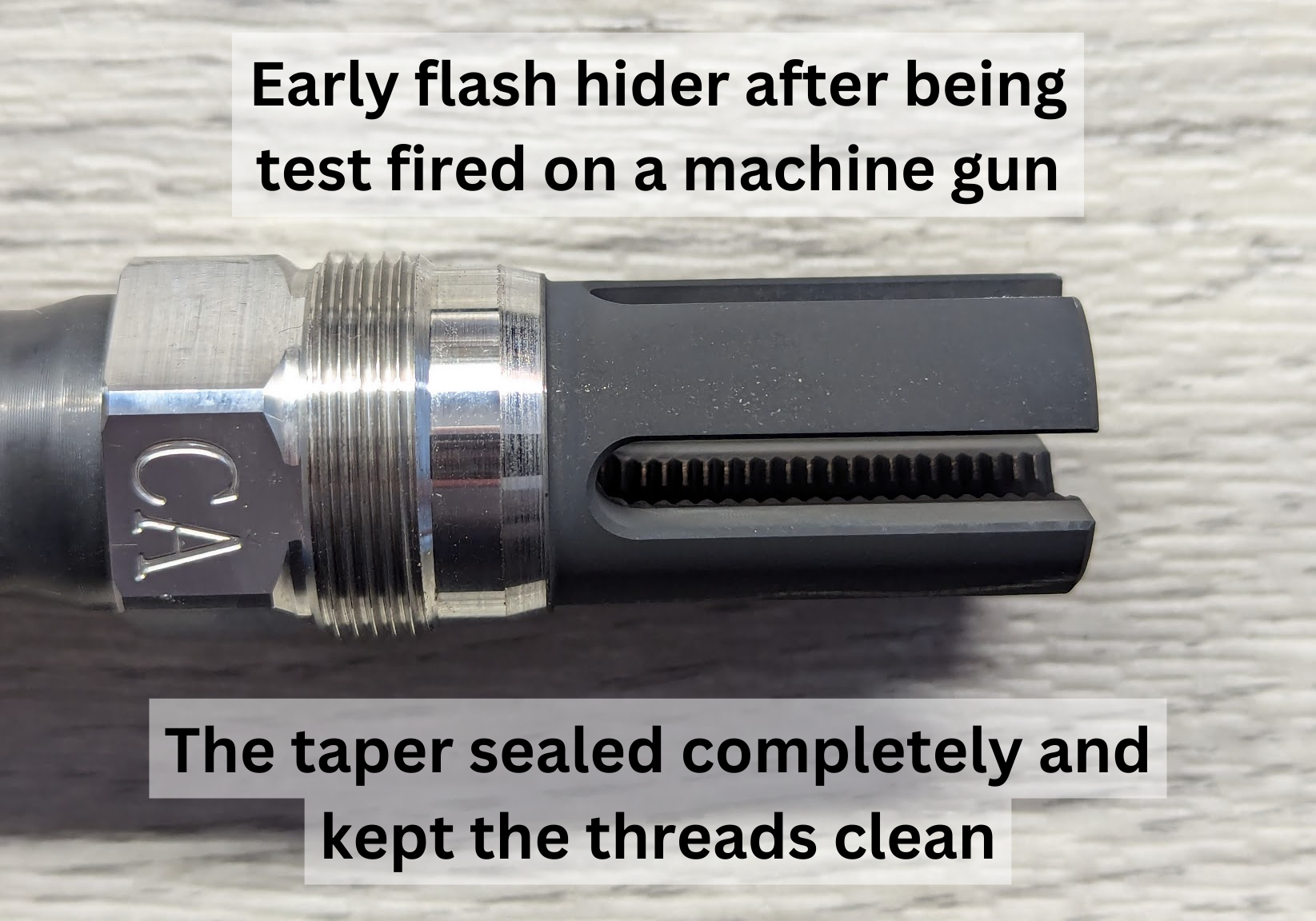 4-Prong Flash Hider (1/2-28) Plan-B Suppressor Mount