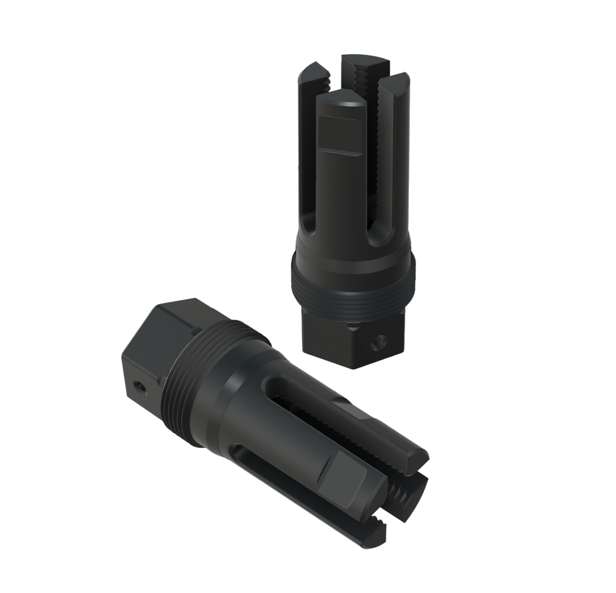 4-Prong Flash Hider (1/2-28) Plan-B Suppressor Mount