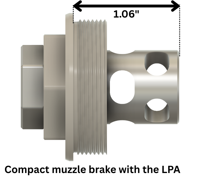 Facemount - Compact Muzzle Brake (5/8-24, 9mm bore) Plan-B Suppressor Mount