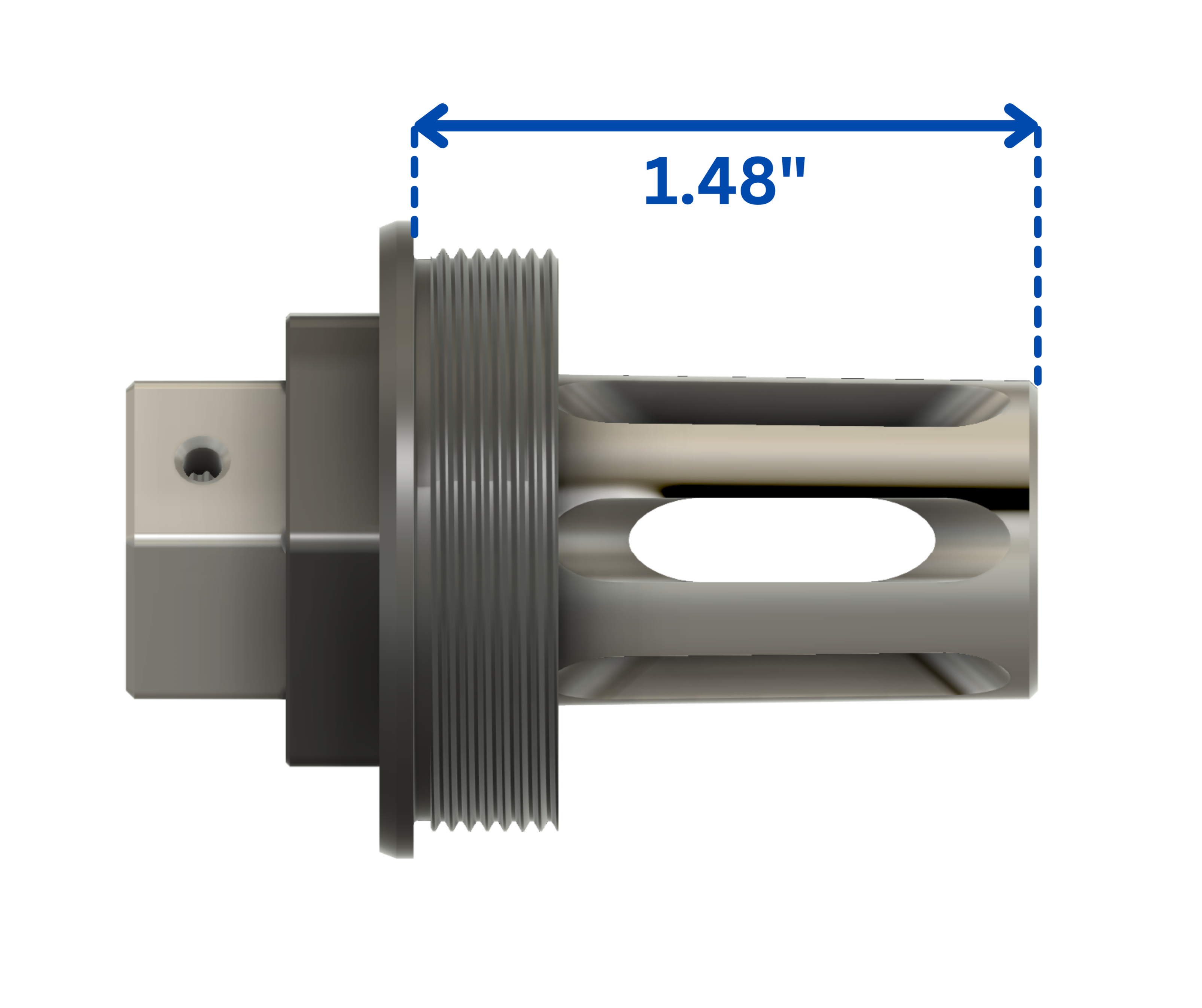 Full Size Flash Hider (5/8-24) Plan-B Suppressor Mount