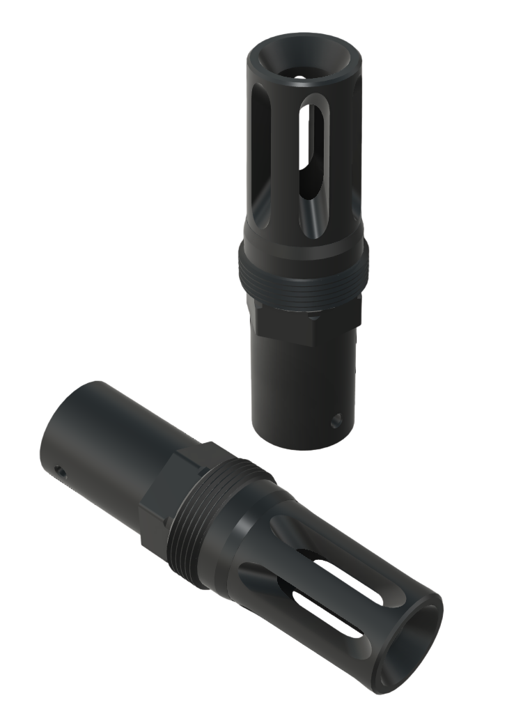 13.7 P&W Extended Flash Hider (1/2-28) Plan-B Compatible Suppressor Mount