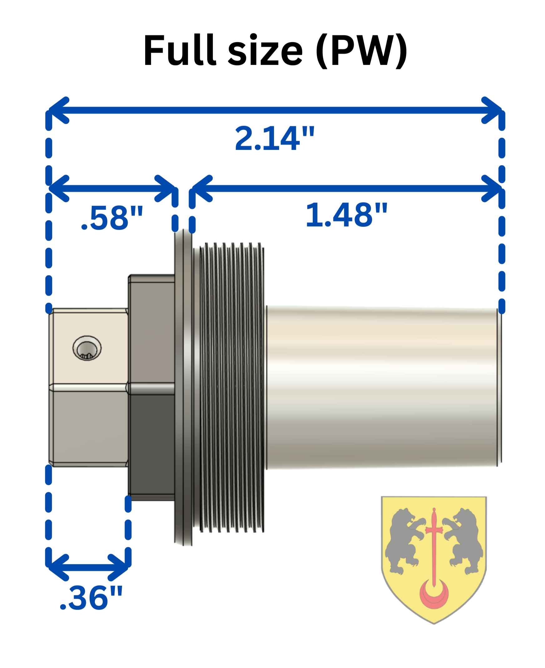 Hybrid Device (1/2-28) Plan-B Suppressor Mount