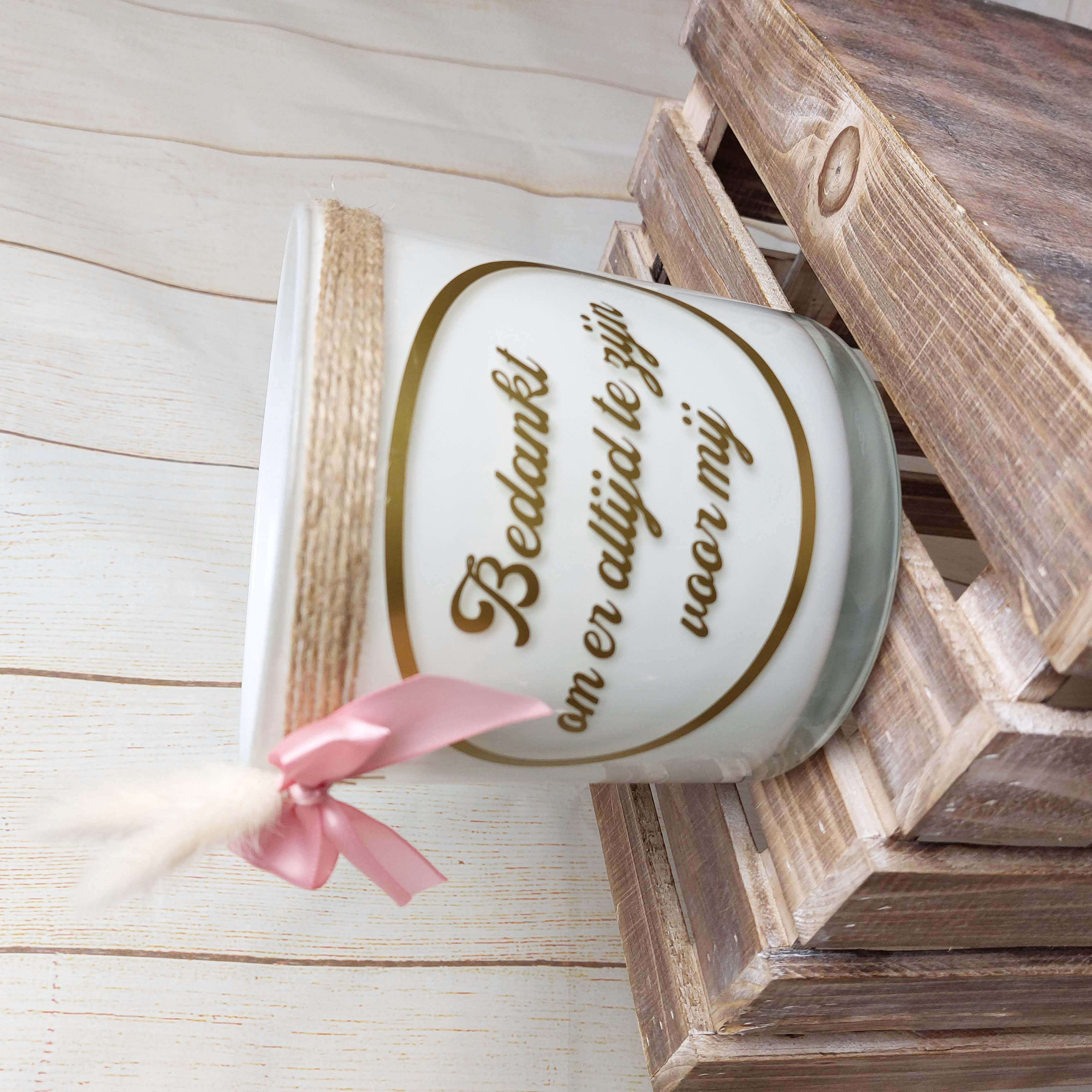 Gepersonaliseerde geurkaars