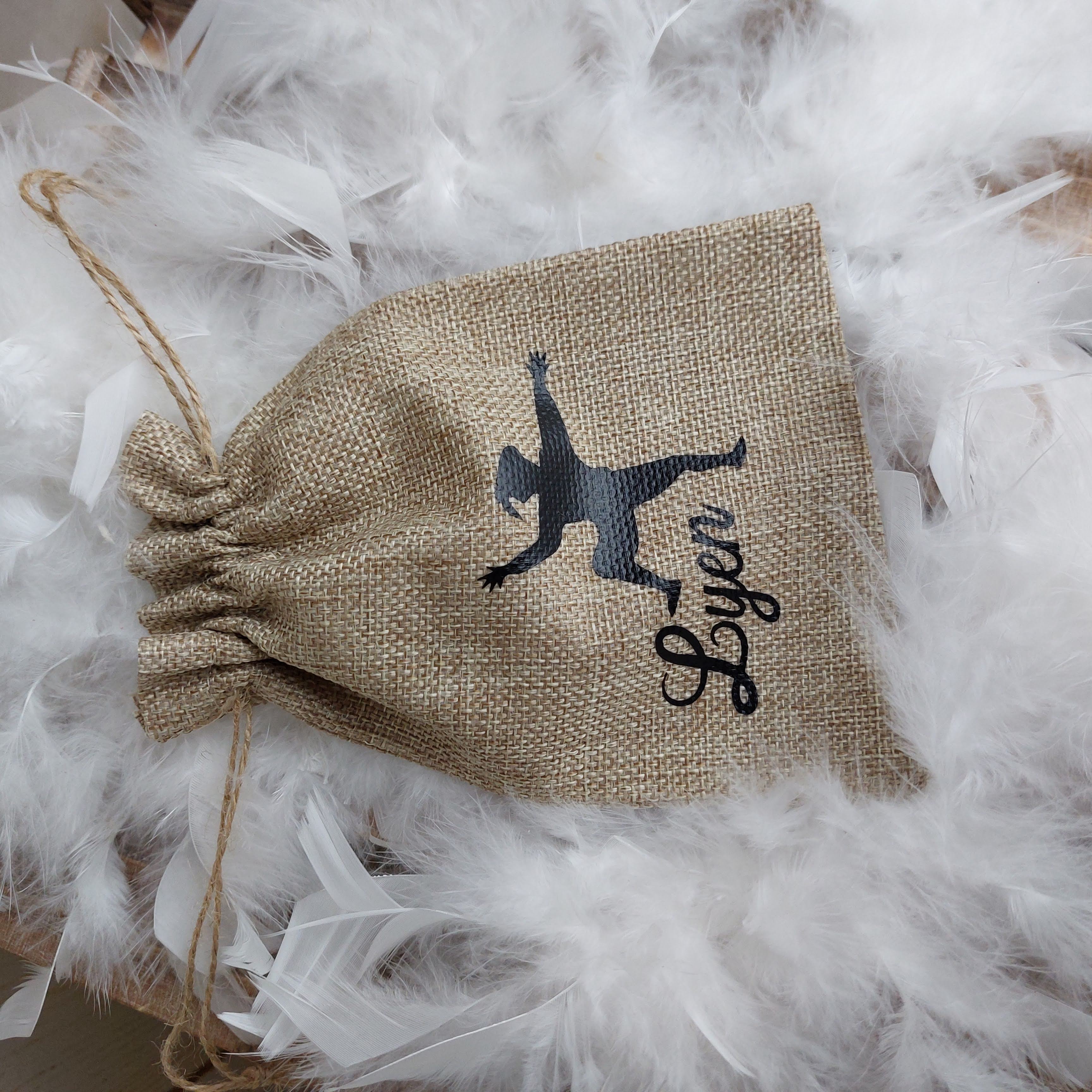 Jute Sintzakje met naam