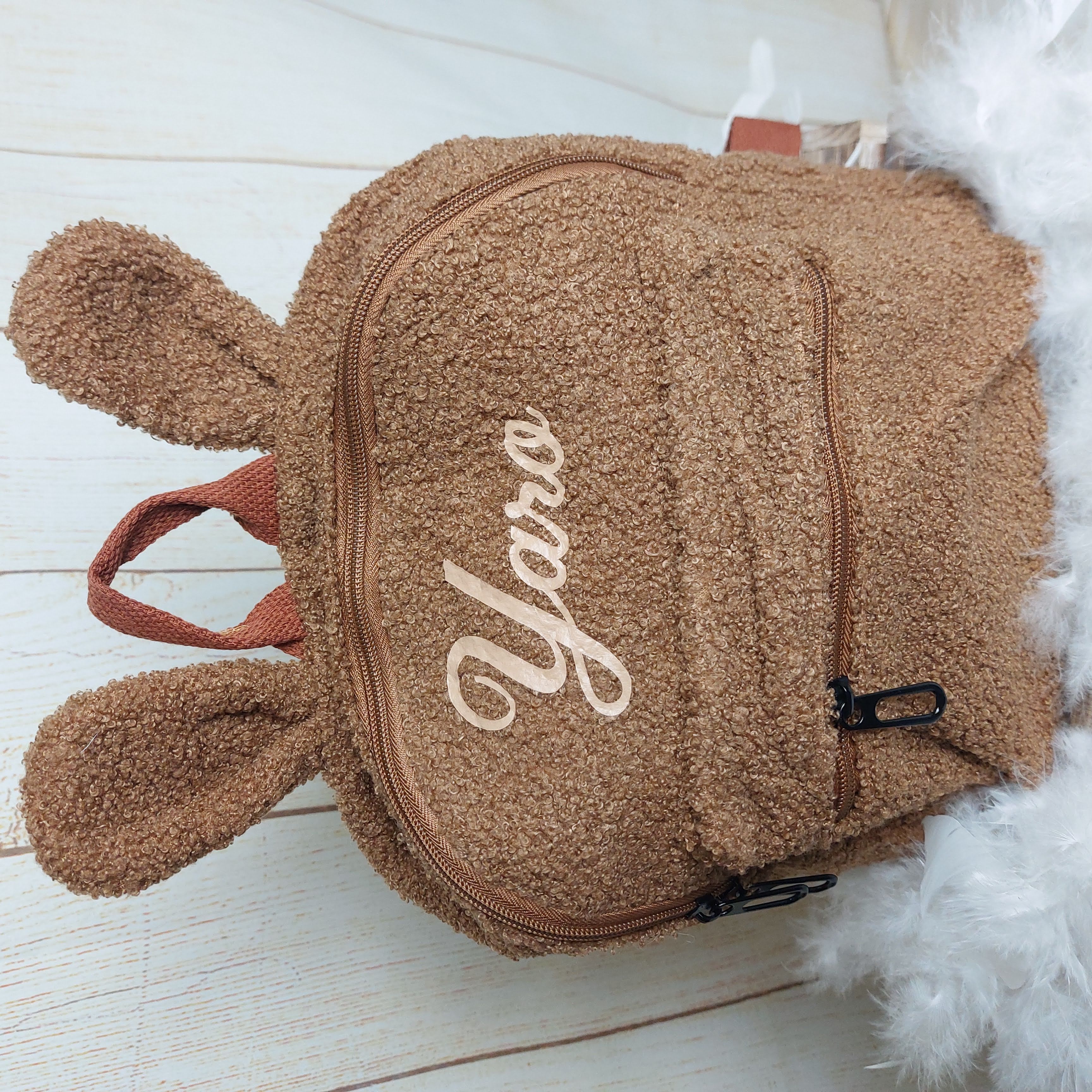 Teddyrugzak met oortjes