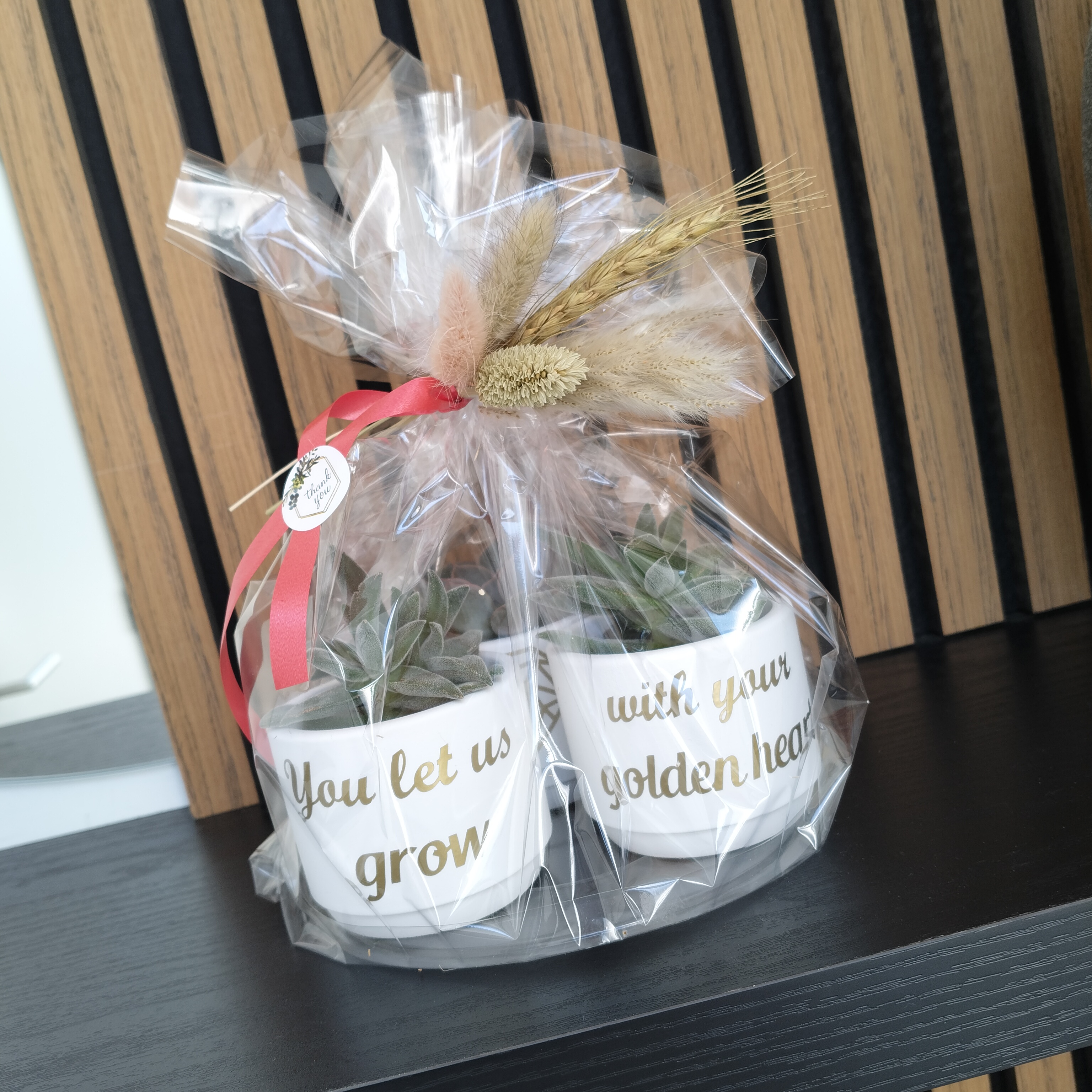 Bloempotjes met tekst of foto