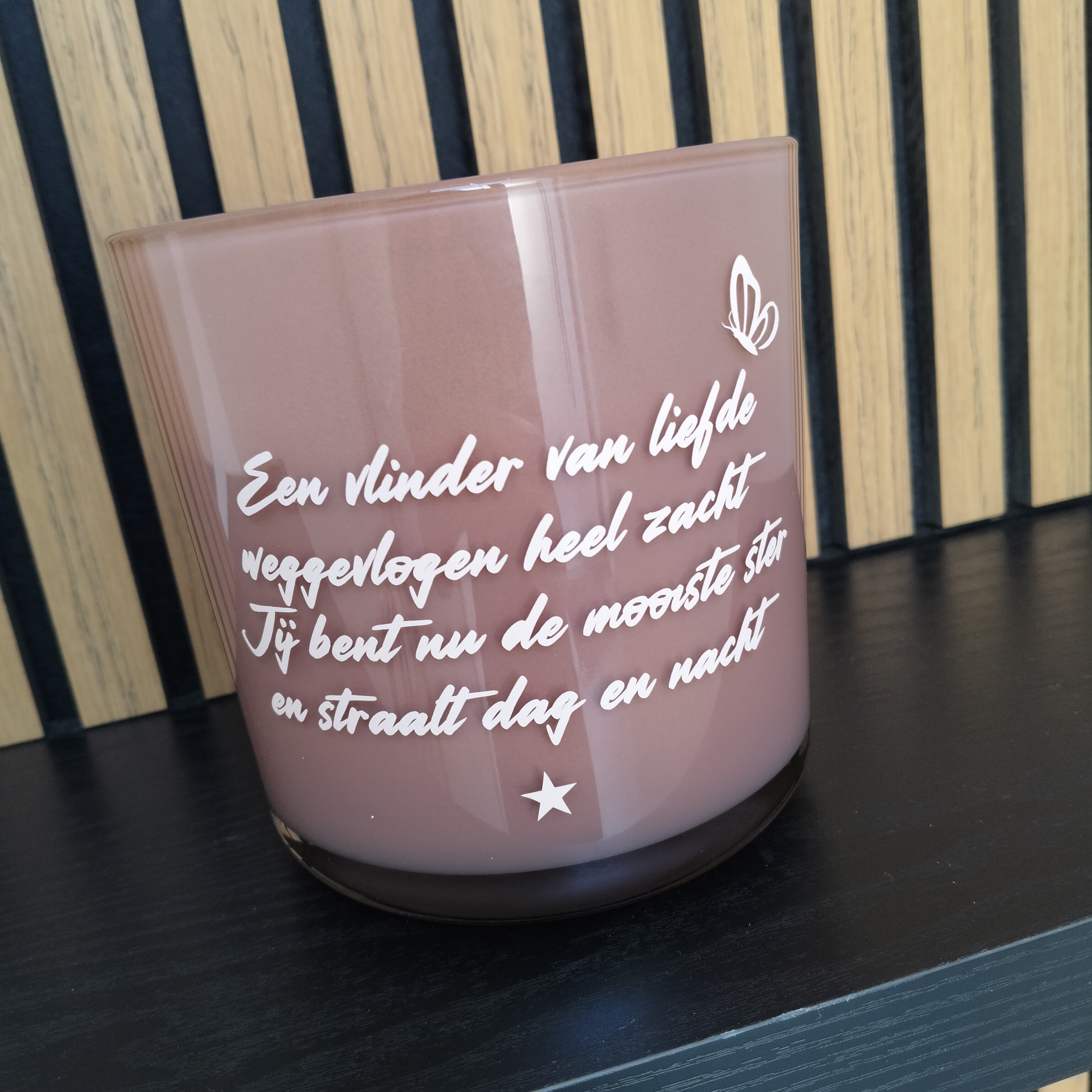 Troostcadeautje "geurkaars met tekst"