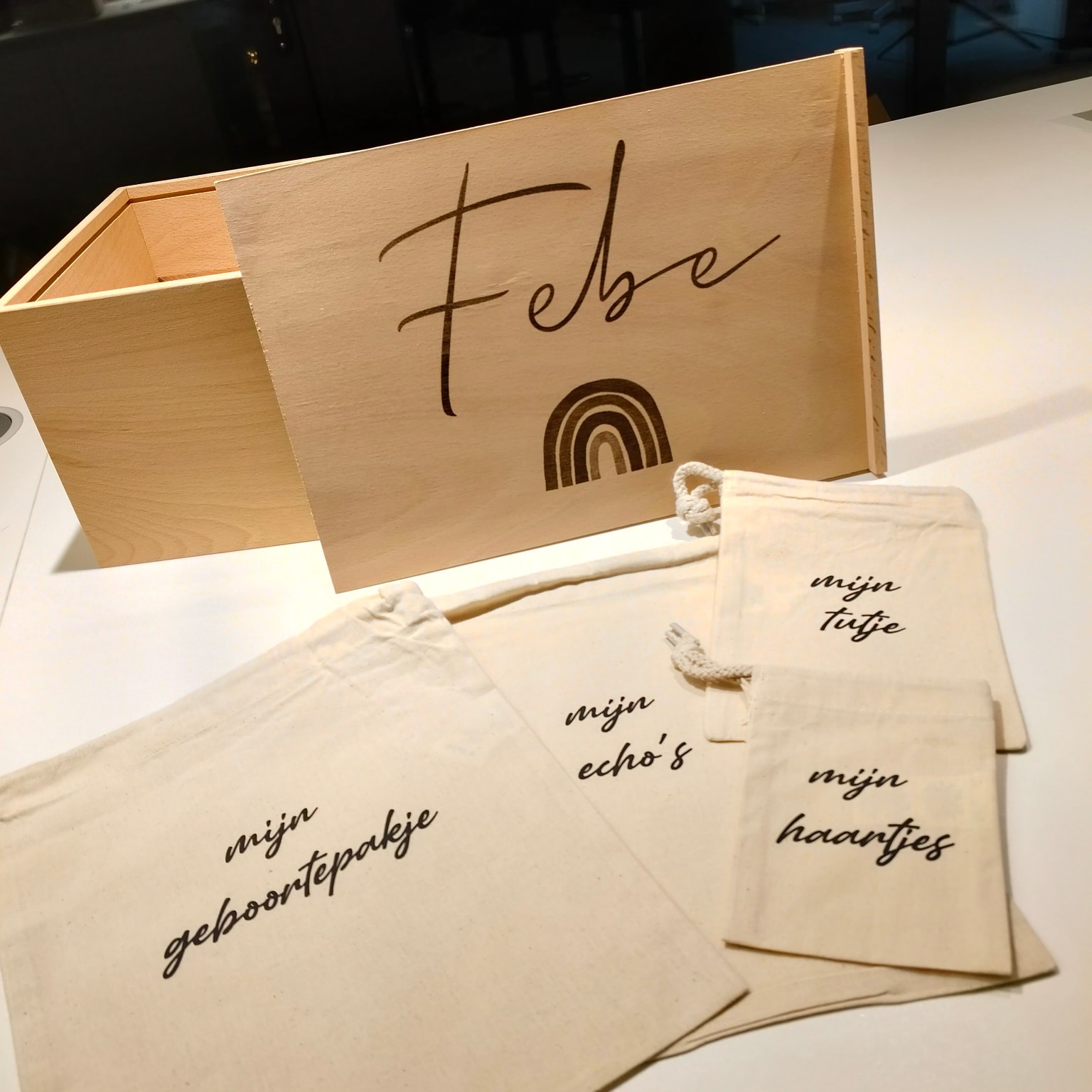 Memorybox met schuifdeksel