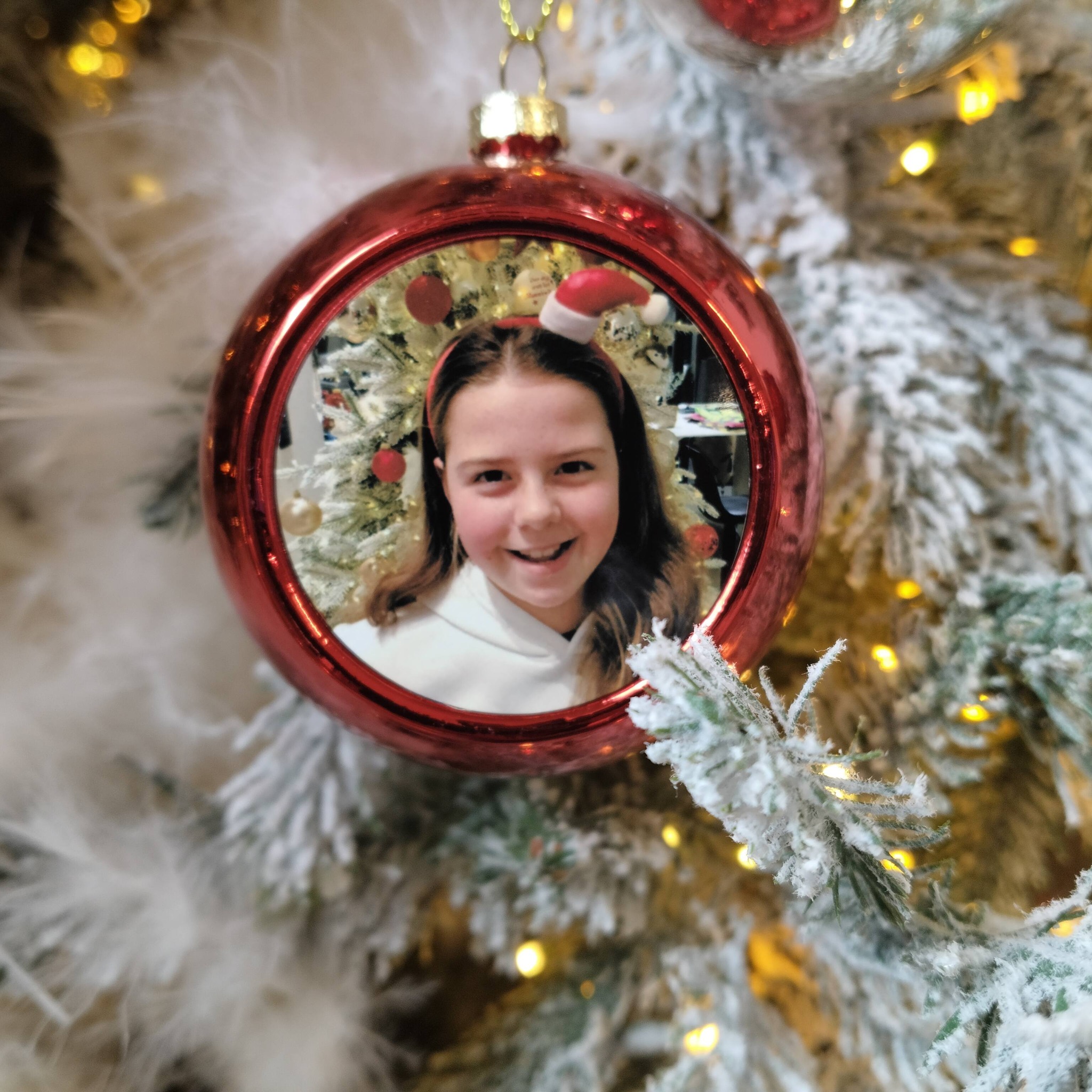 Kerstbal met foto