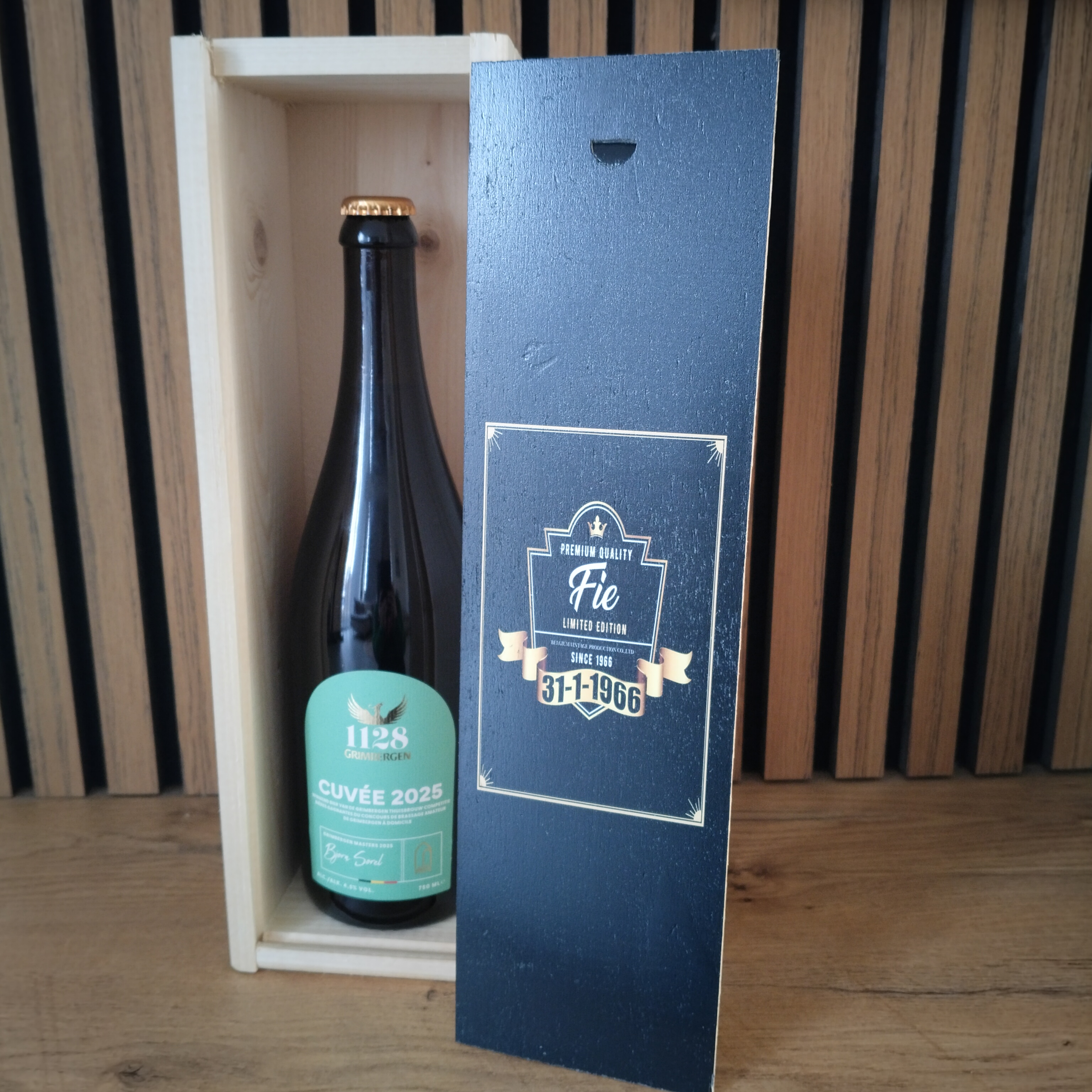 Wijnkist met lasergravure