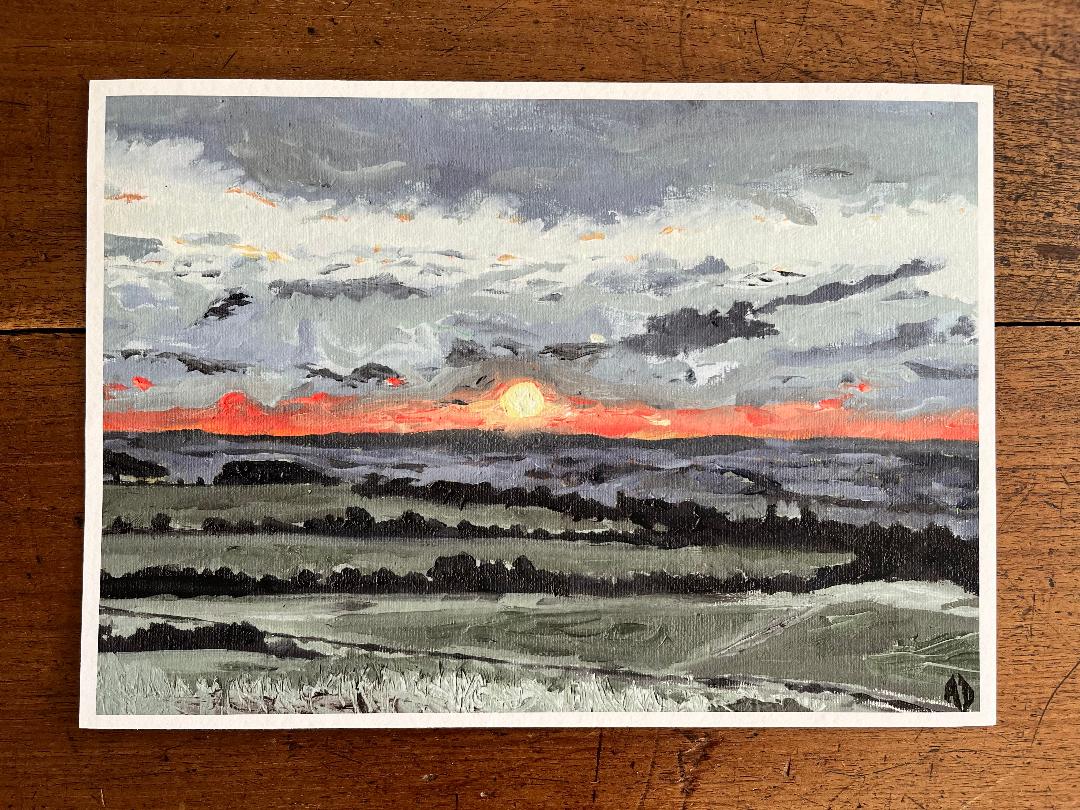 Winter Sunset (print)