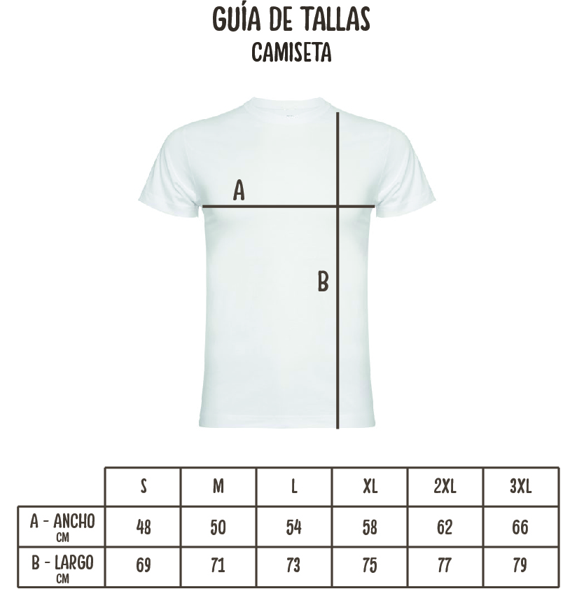 Tallas camisetas básicas 