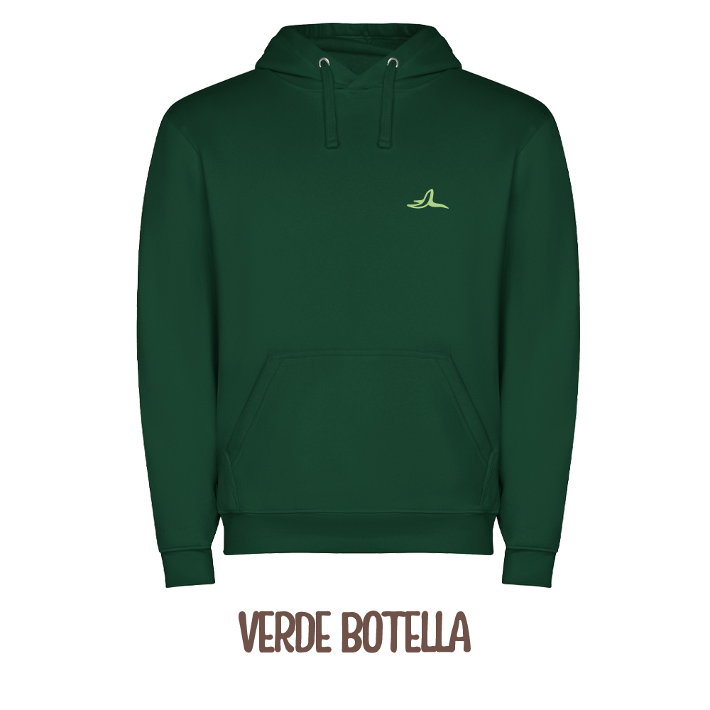 Sudadera Verde Botella Capucha