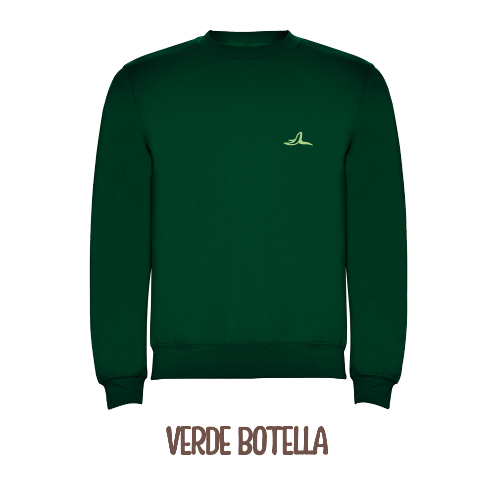 Sudadera Verde Botella Básica Guap@