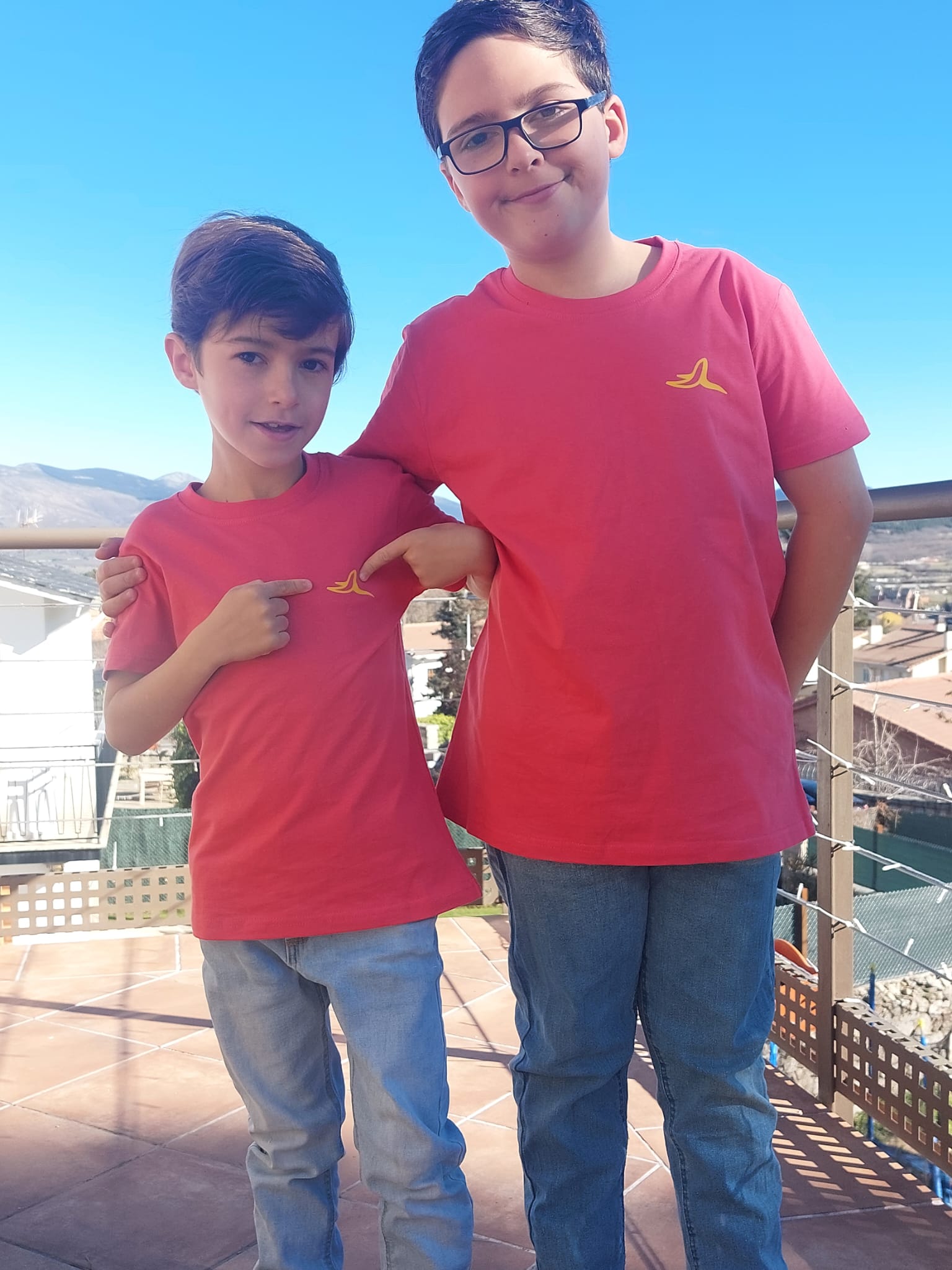 Camiseta Rojo Crisantemo Niño