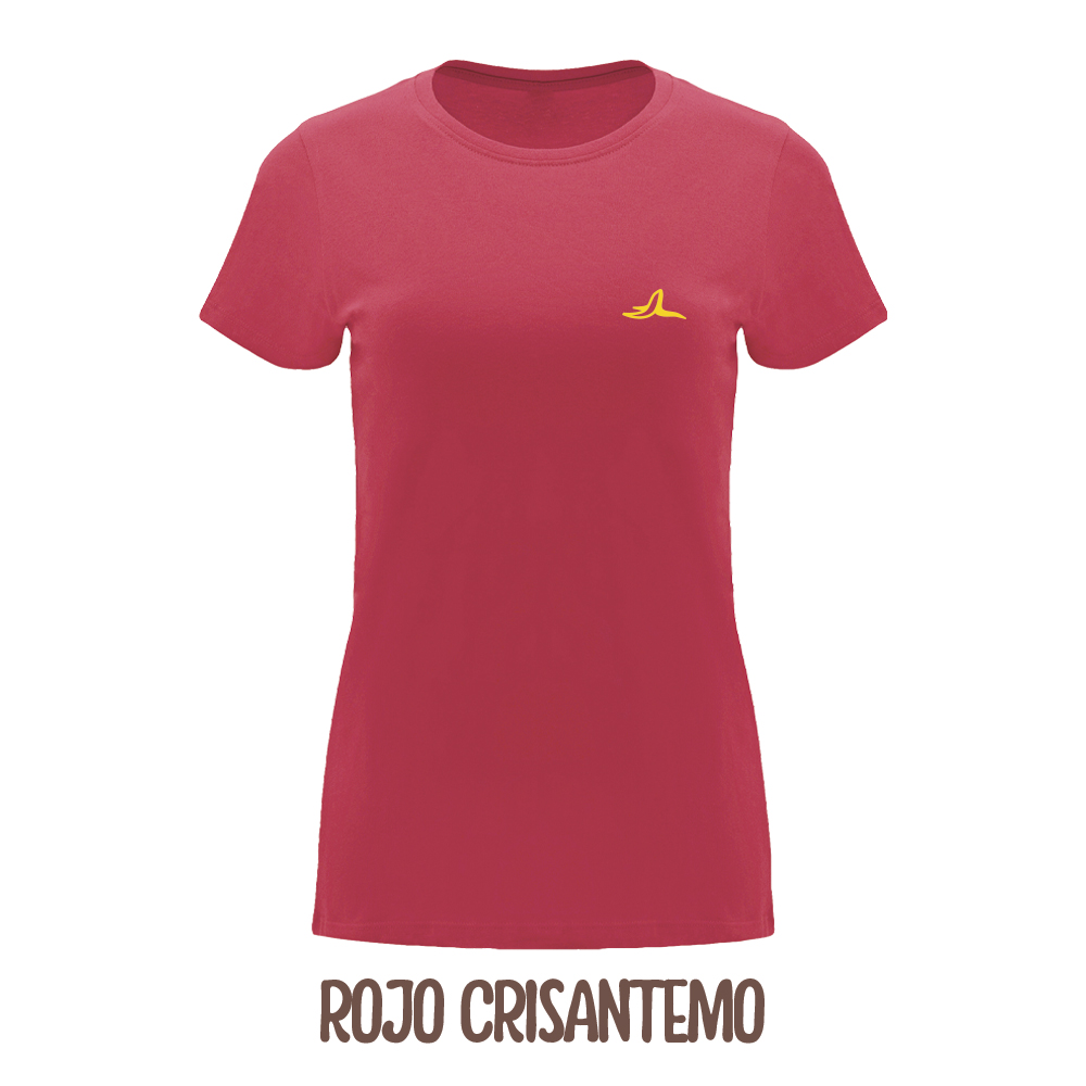 Camiseta Rojo Crisantemo Mujer Postre