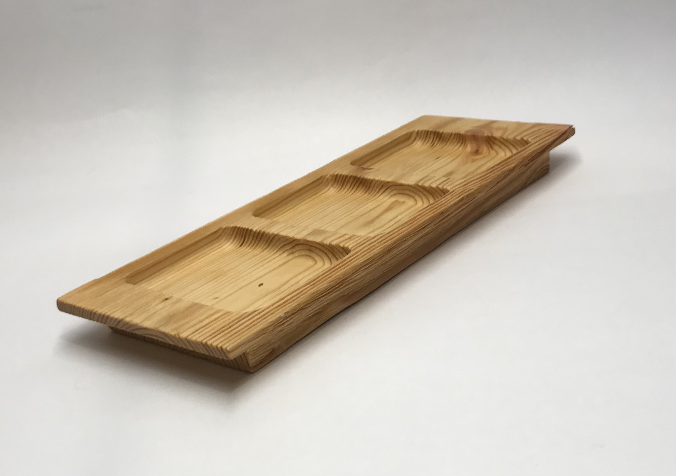 Medinis padėklas, maumedis/wooden tray, larch 33,5x12x3,5 cm