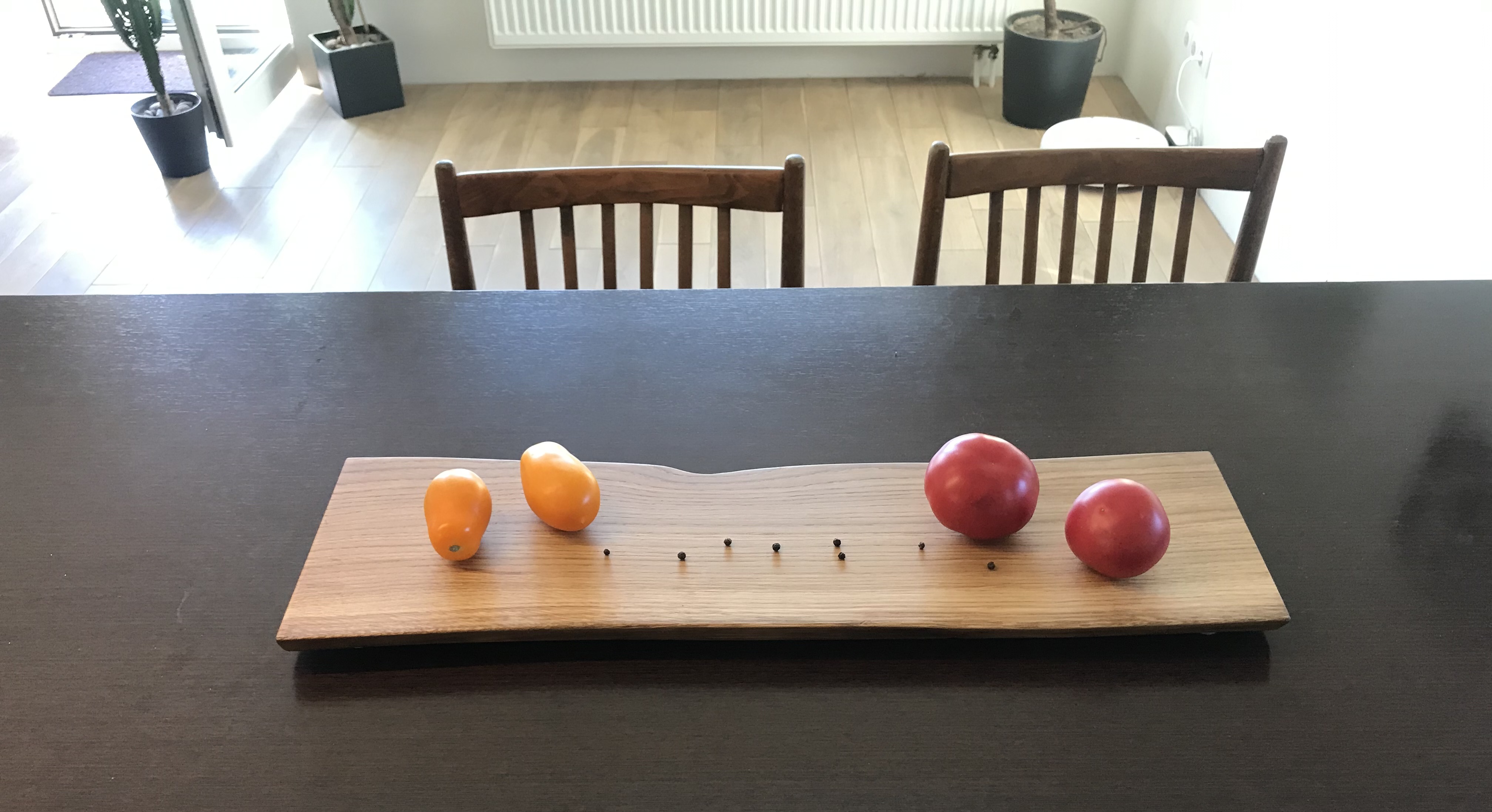 Pjaustymo-serviravimo lentelė, ąžuolas/ cutting-serving board, oak 60x18x2 cm