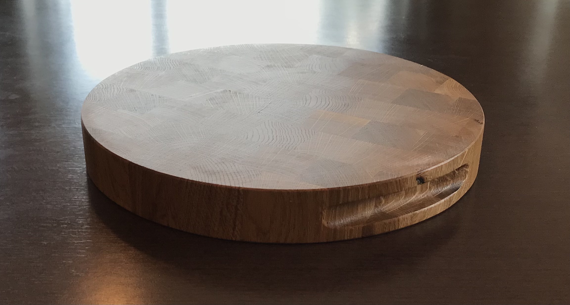 Pjaustymo lentelė, ąžuolas/ cutting board, oak d-32 cm, h-4 cm