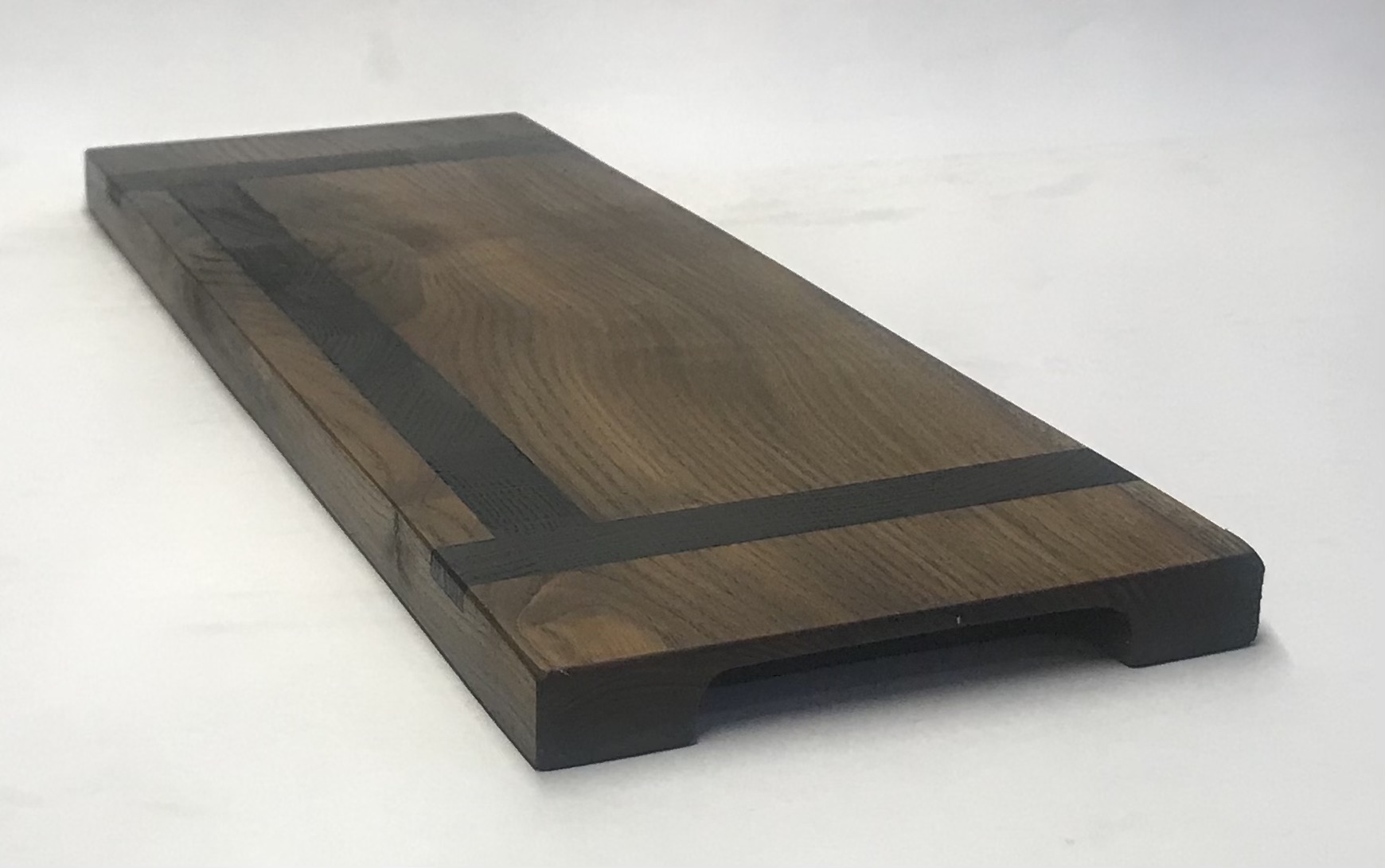 Pjaustymo-serviravimo lentelė, uosis/ąžuolas (tamsintas)/ cutting-serving board, ash tree/oak (darkened) 41,5x14x2 cm