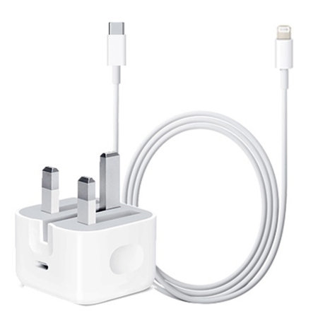 Apple 20W USB-C Power Adapter + USB-C to Lightning Cable
