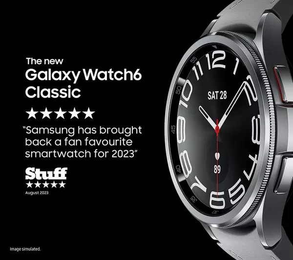 SAMSUNG Galaxy Watch6 Classic BT with Bixby - Silver, 47 mm