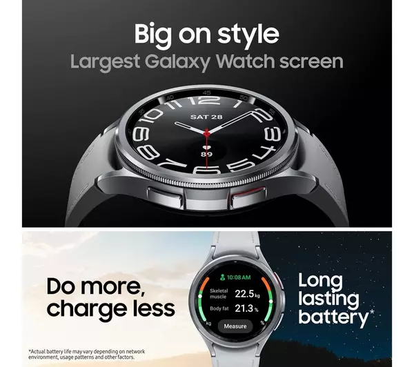 SAMSUNG Galaxy Watch6 Classic BT with Bixby - Silver, 47 mm