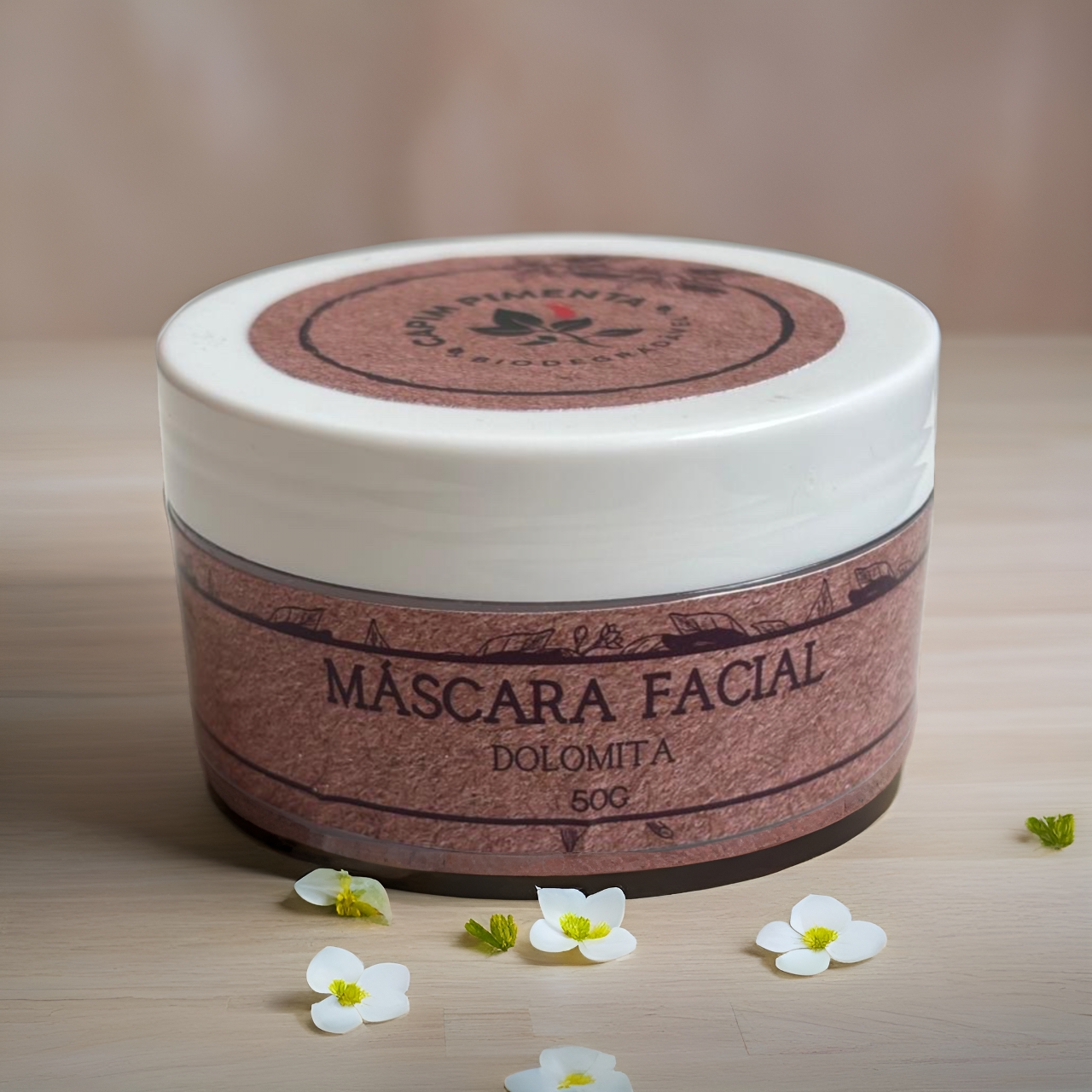 Máscara Facial de Dolomita, 50g.