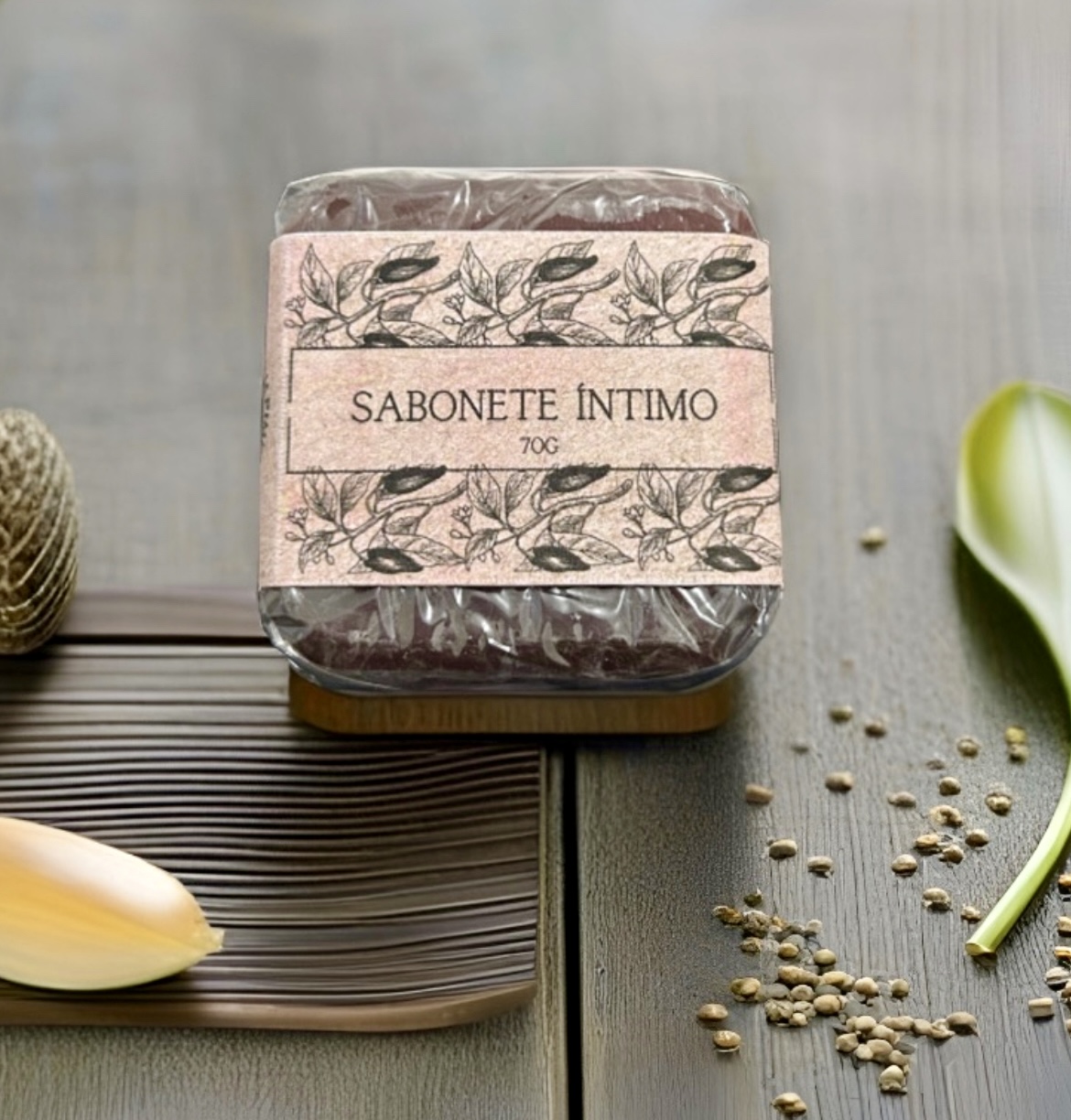 Sabonete Íntimo de Barbatimão e Aroeira, 70g. (pH semelhante ao vaginal)