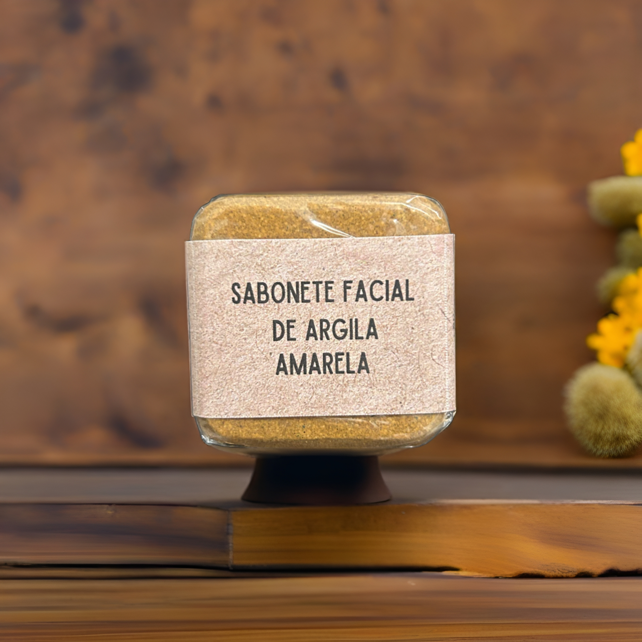 Sabonete Facial de Argila Amarela, 70g.